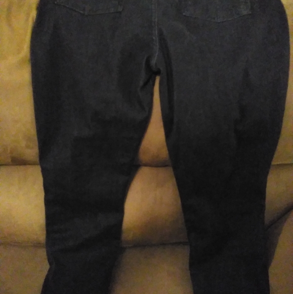 New Wmn's 4 all mankind jeans, blk Skinny sz 29 High waist ankleGwenevere - Picture 2 of 4
